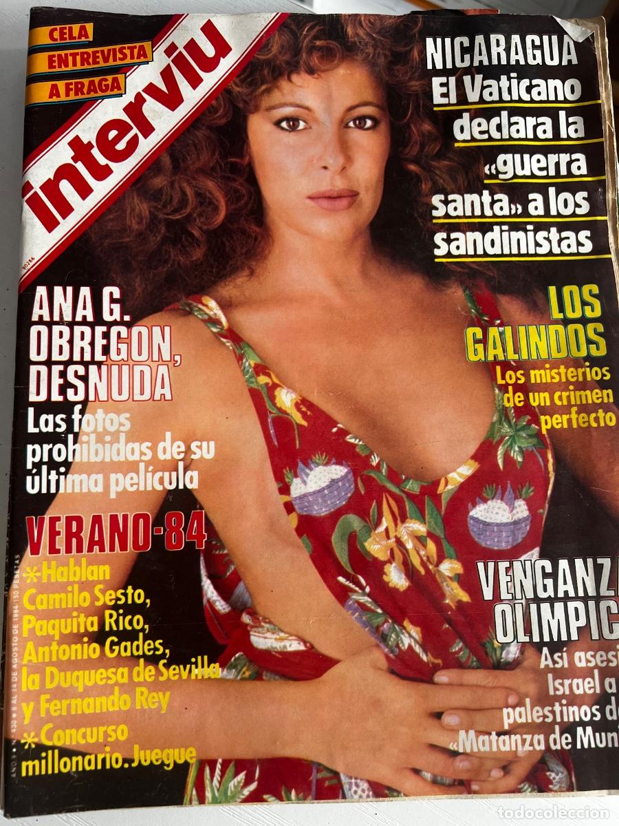 Coleccionismo de revista Intervi&uacute;: INTERVI&Uacute;. A&Ntilde;O 9. N&ordm; 430. AGOST. 1984. ANA OBREG&Oacute;N DESNUDA. FOTOS PROHIBIDAS DE SU &Uacute;LTIMA PELICULA