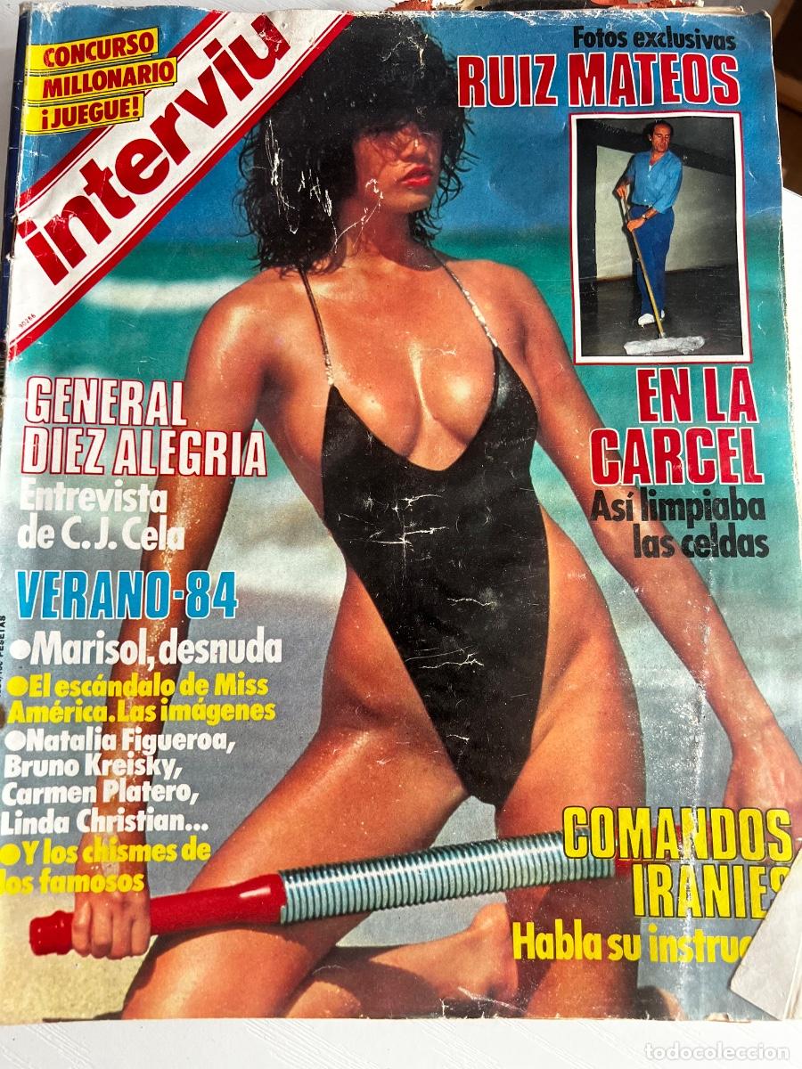 Coleccionismo de revista Intervi&uacute;: INTERVI&Uacute;. A&Ntilde;O 9. N&ordm; 429. AGOSTO DE 1984. MARISOL DESNUDA (PEPA FLORES). RU&Iacute;Z MATEOS EN LA C&Aacute;R.. LEER