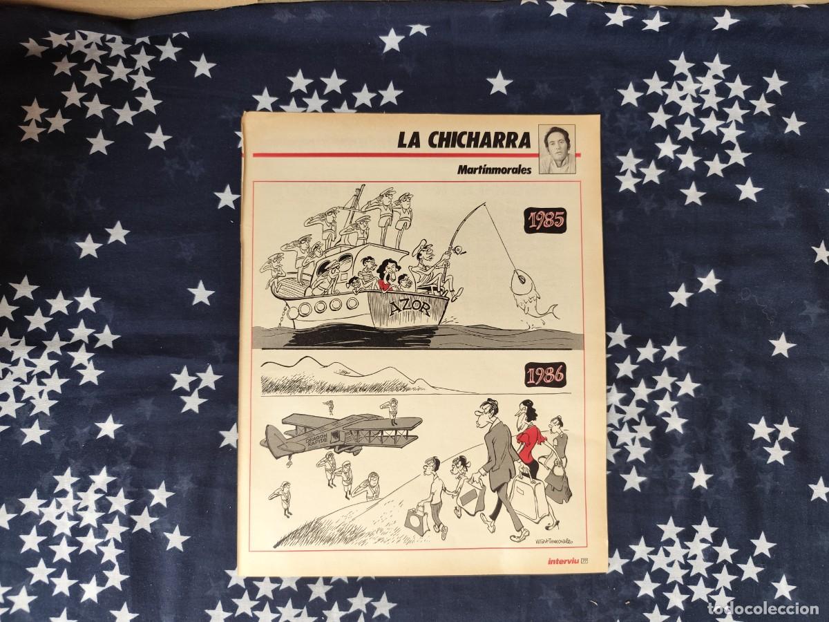 Coleccionismo de revista Intervi&uacute;: La chicharra Martinmorales Recorte/Cliping Revista Interviu 535-1986