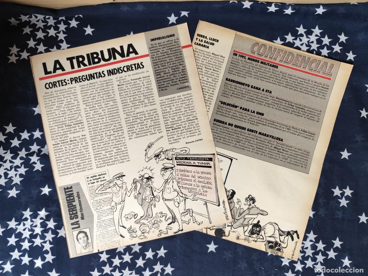 Coleccionismo de revista Intervi&uacute;: La serpiente Mart&iacute;nmorales .Recorte/Cliping Revista Interviu 533-1986