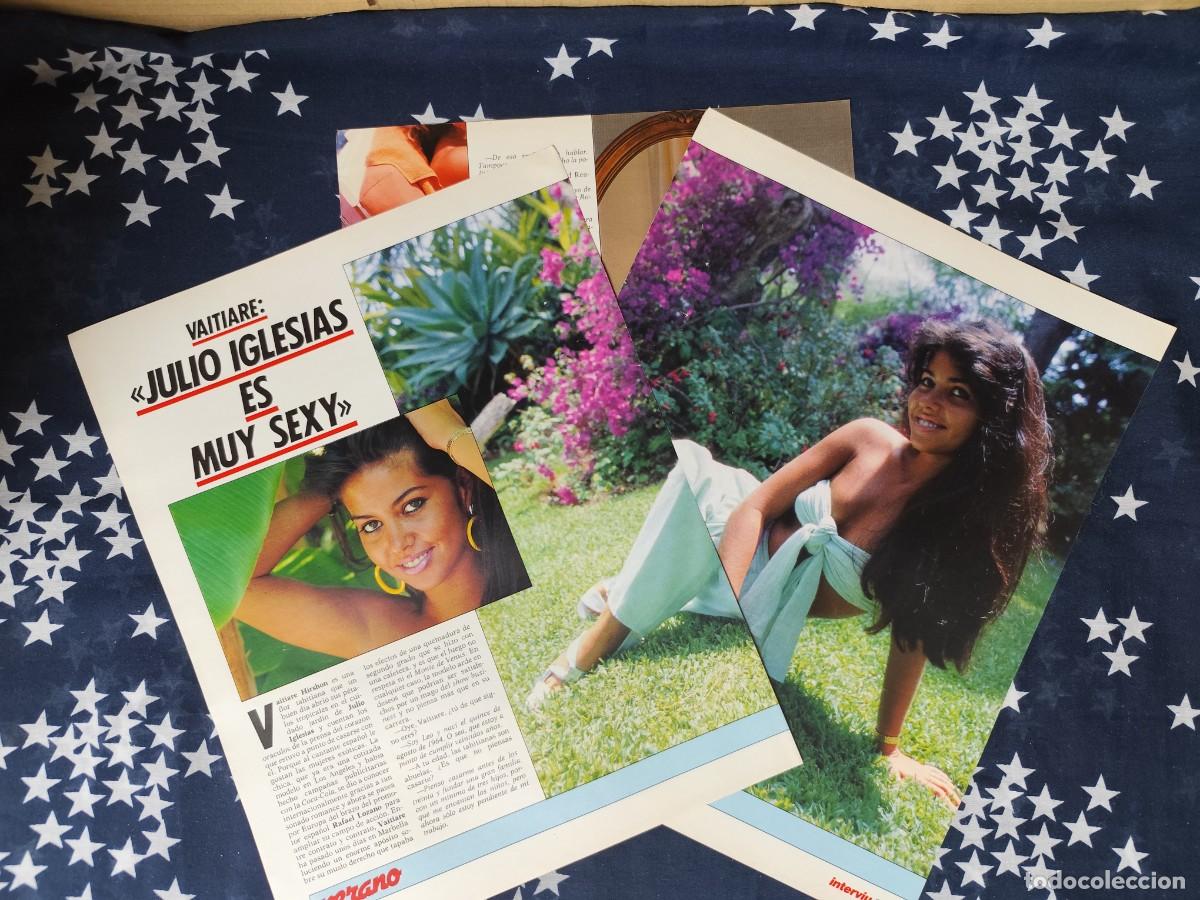 Coleccionismo de revista Intervi&uacute;: Vaitiare Julio Iglesias es muy sexy .Recorte/Cliping Revista Interviu 533-1986