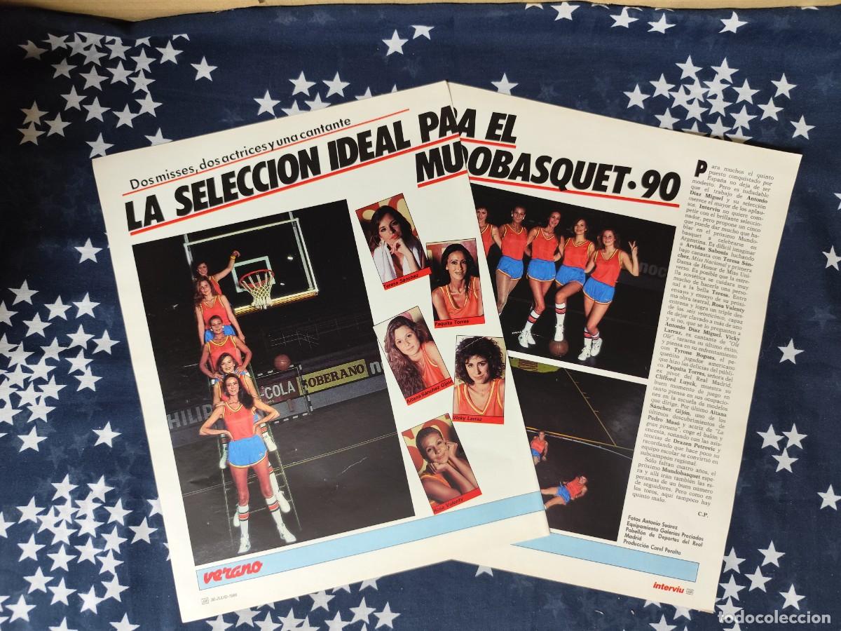 Coleccionismo de revista Intervi&uacute;: La selecci&oacute;n ideal para el Mundobasquet . 90 .Recorte/Cliping Revista Interviu 533-1986