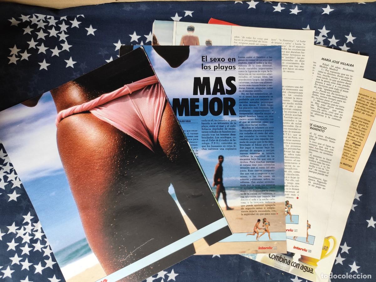 Coleccionismo de revista Intervi&uacute;: El sexo en las playas M&aacute;s y mejor .Recorte/Cliping Revista Interviu 533-1986