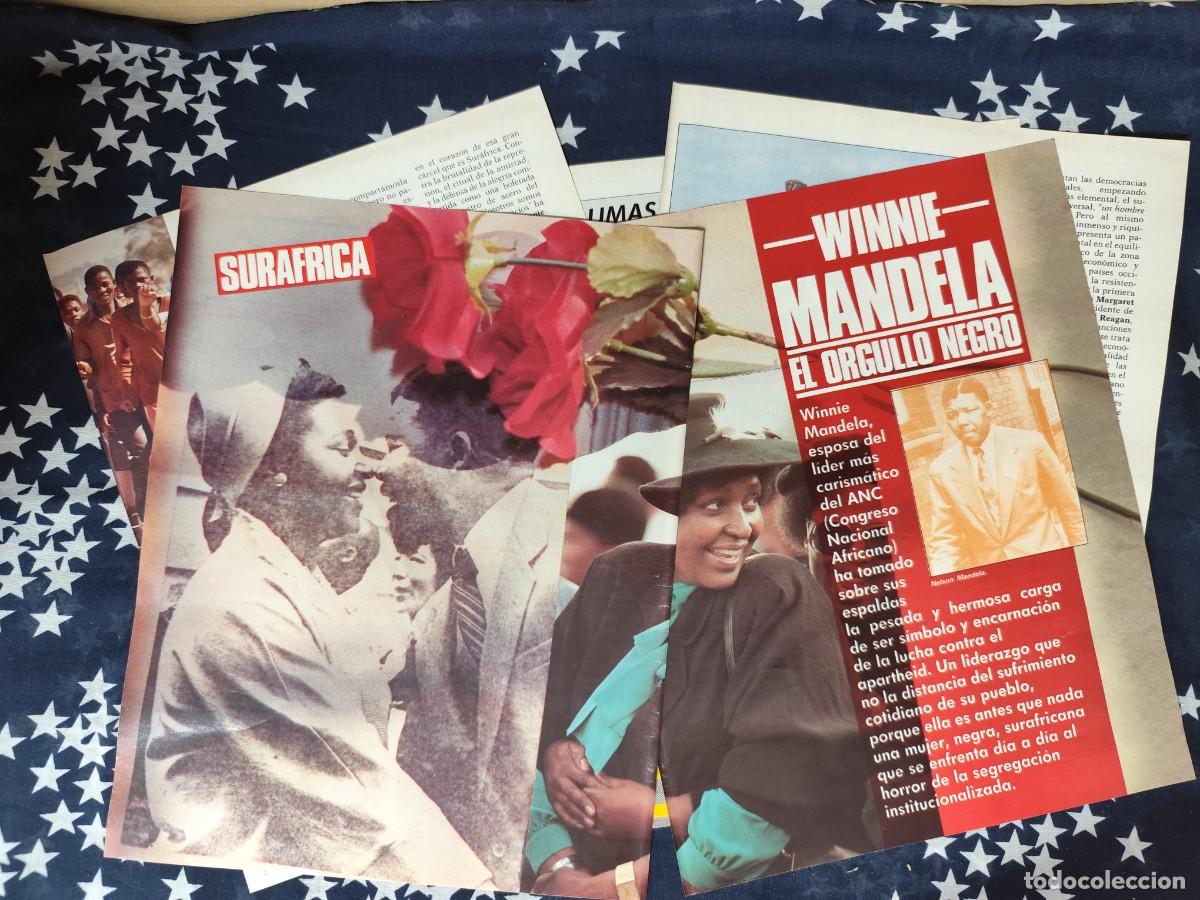 Coleccionismo de revista Intervi&uacute;: Winnie Mandela El orgullo negro Recorte/Cliping Revista Interviu 536-1986