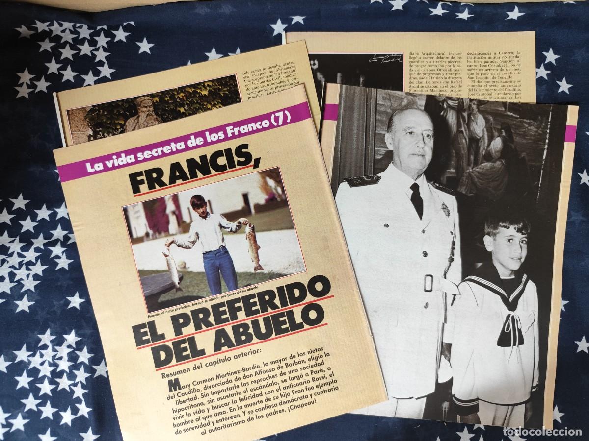 Coleccionismo de revista Intervi&uacute;: La vida secreta de los Franco (7) .Recorte/Cliping Revista Interviu 536-1986