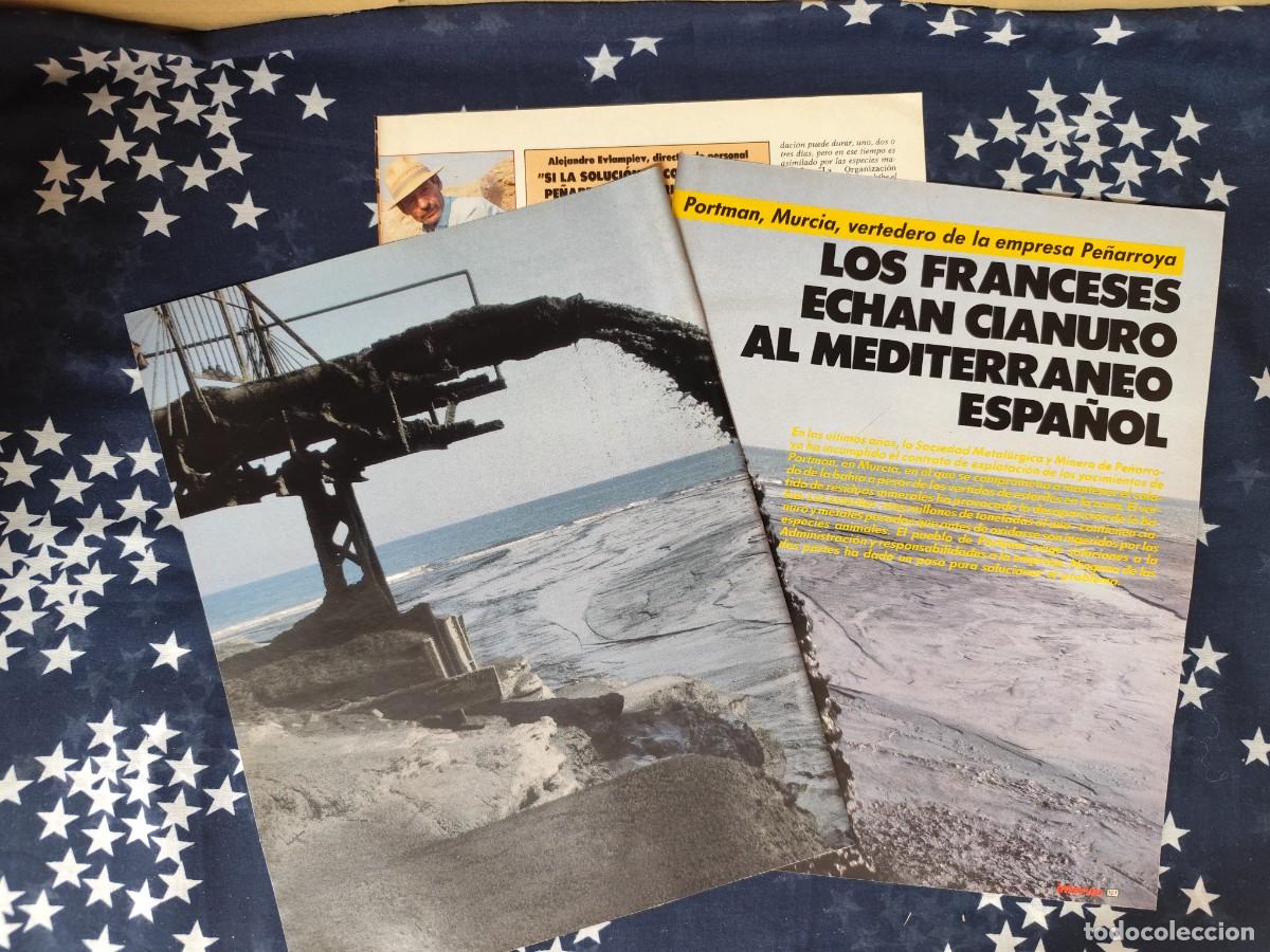 Coleccionismo de revista Intervi&uacute;: Los franceses echan cianuro al Mediterr&aacute;neo espa&ntilde;ol Recorte/Cliping Revista Interviu 534-1986