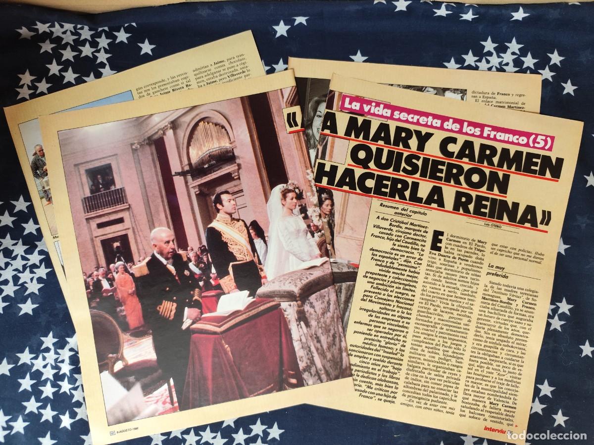 Coleccionismo de revista Intervi&uacute;: La vida secreta de los Franco (5)Recorte/Cliping Revista Interviu 534-1986