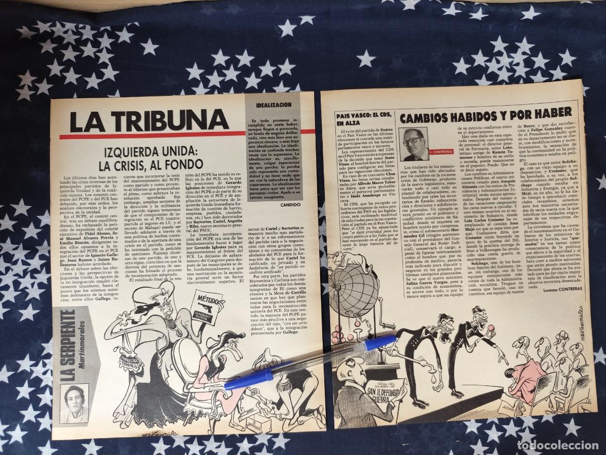 Coleccionismo de revista Intervi&uacute;: La serpiente Martinmorales Recorte/Cliping Revista Interviu 534-1986