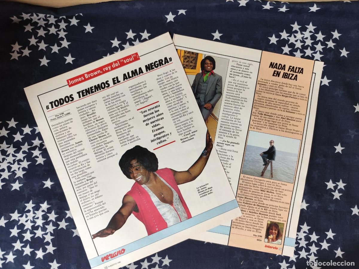 Coleccionismo de revista Intervi&uacute;: James Brown , rey del Soul Recorte/Cliping Revista Interviu 534-1986
