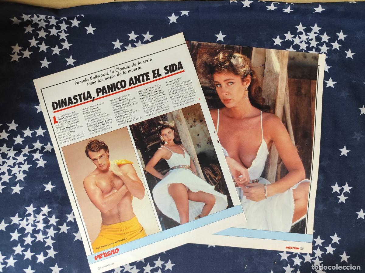 Coleccionismo de revista Intervi&uacute;: Dinast&iacute;a, p&aacute;nico ante el Sida Recorte/Cliping Revista Interviu 534-1986