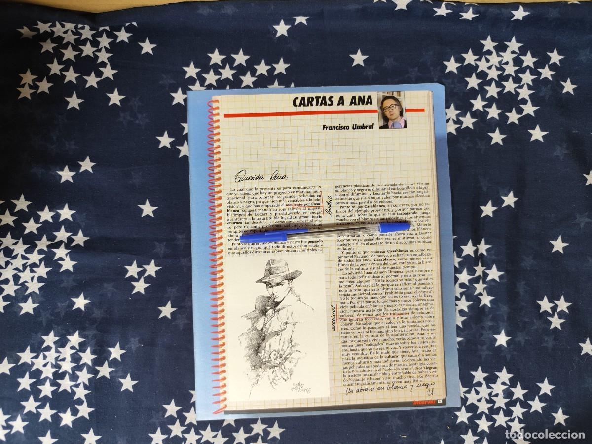 Coleccionismo de revista Intervi&uacute;: Cartas a Ana Francisco Umbral Recorte/Cliping Revista Interviu 538-1986