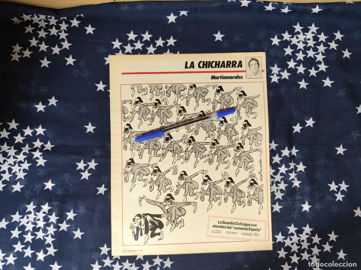 Coleccionismo de revista Intervi&uacute;: La chicharra Martinmorales Recorte/Cliping Revista Interviu 538-1986