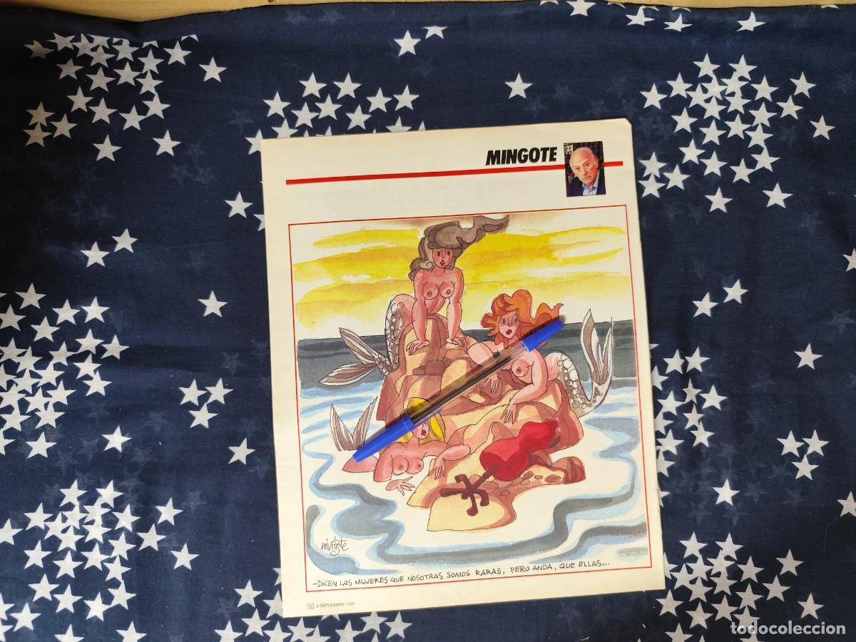Coleccionismo de revista Intervi&uacute;: .Mingote Recorte/Cliping Revista Interviu 538-1986