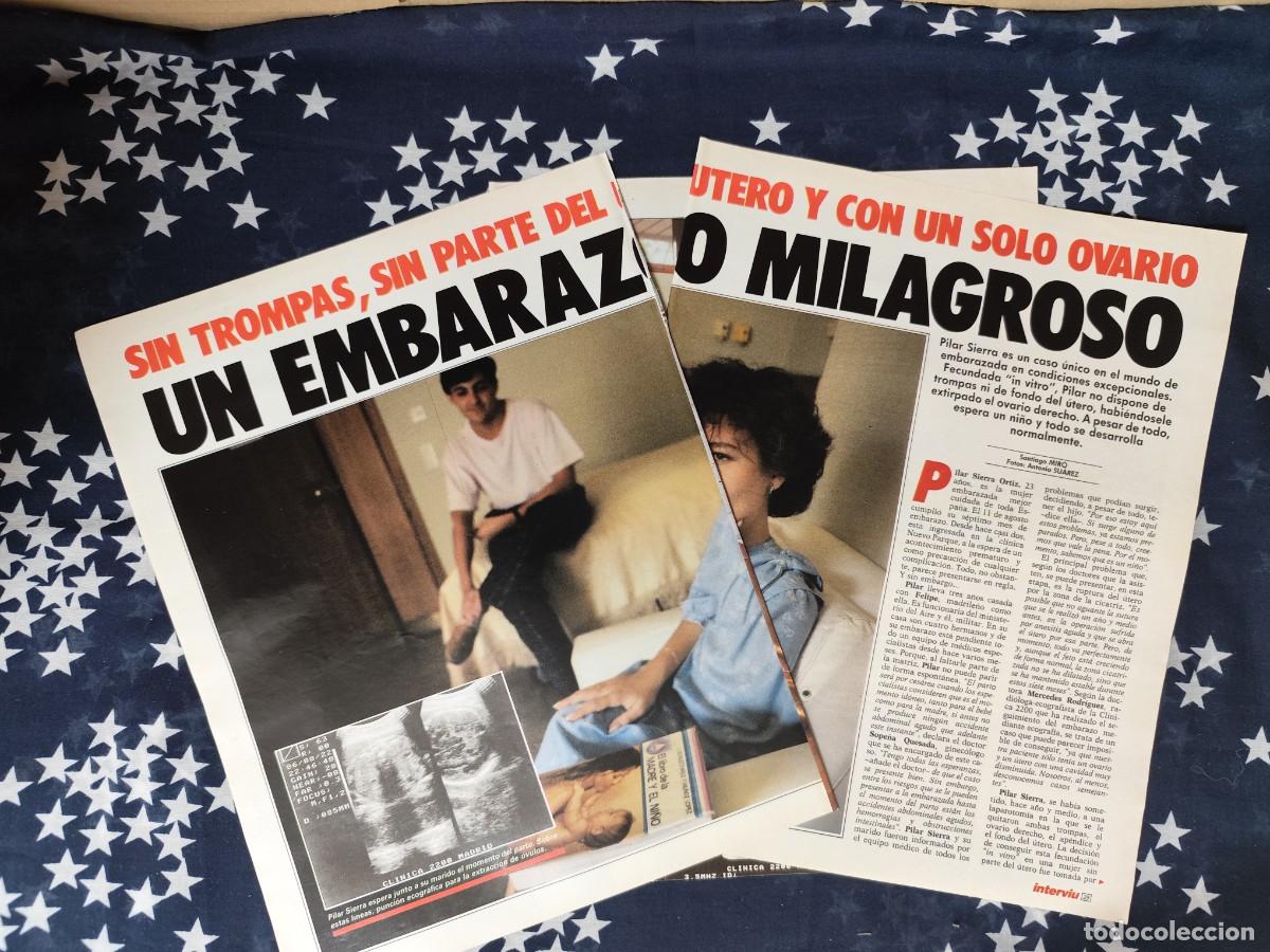 Coleccionismo de revista Intervi&uacute;: Un embarazo milagroso . Recorte/Cliping Revista Interviu 538-1986