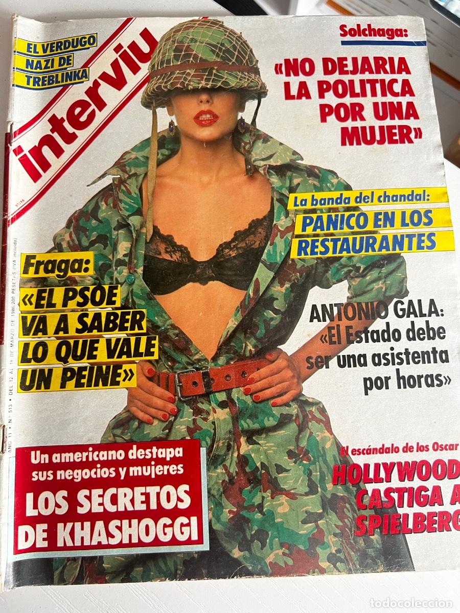 Coleccionismo de revista Intervi&uacute;: INTERVI&Uacute;. A&Ntilde;O 11. N&ordm; 513. MARZO DE 1986. CRISTIANE CUMPTICH. ROTA: LOS MARINES USURPAN LAS FU.. LEER