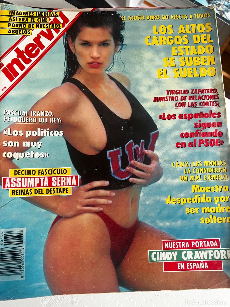 Coleccionismo de revista Intervi&uacute;: INTERVI&Uacute;. A&Ntilde;O 17. N&ordm; 858. OCTUBRE DE 1992. CINDY CRAWFORD. LOS TESOROS DEL R&Iacute;O ZUMELEGUI. COL.. LEER