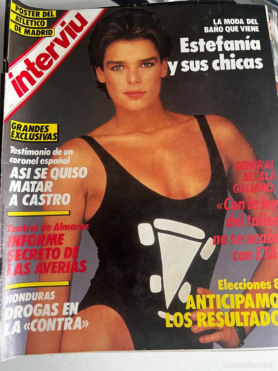 Coleccionismo de revista Intervi&uacute;: INTERVI&Uacute;. A&Ntilde;O 11. N&ordm; 520. ABR-MAY DE 1986. ESTEFAN&Iacute;A DE M&Oacute;NACO. AS&Iacute; SE QUISO MATAR A FIDEL CA.. LEER