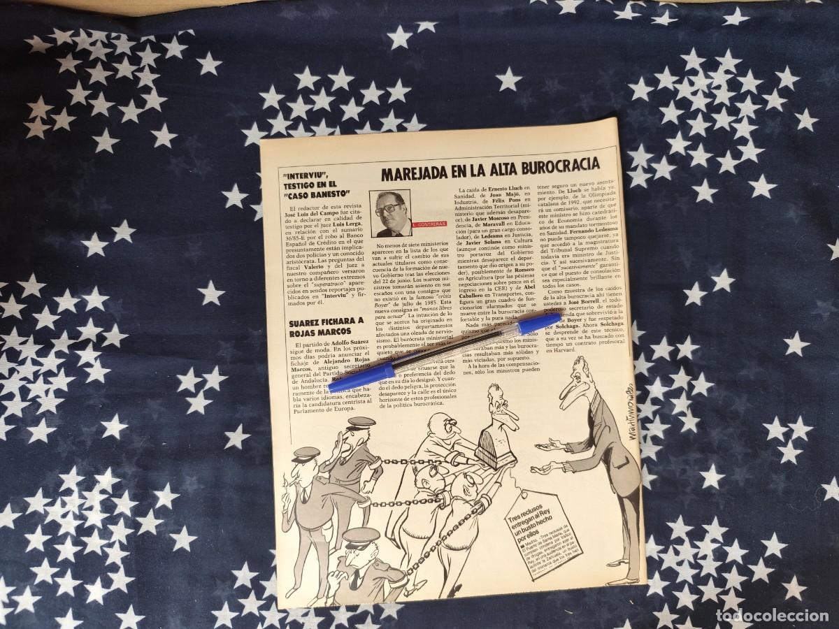 Coleccionismo de revista Intervi&uacute;: La serpiente Mart&iacute;nmorales Recorte/Cliping Revista Interviu 531-1986