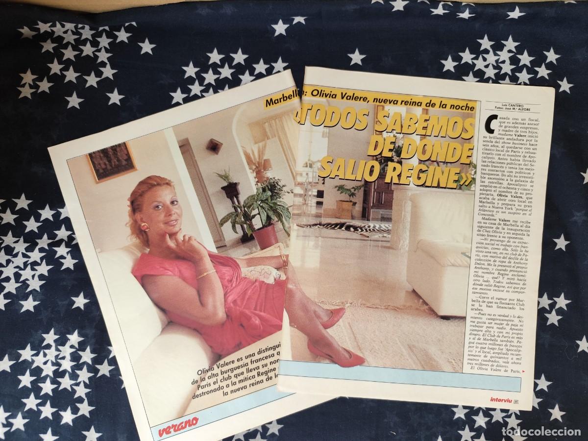 Coleccionismo de revista Intervi&uacute;: Marbella Olivia Valere , nueva reina de la noche Recorte/Cliping Revista Interviu 531-1986