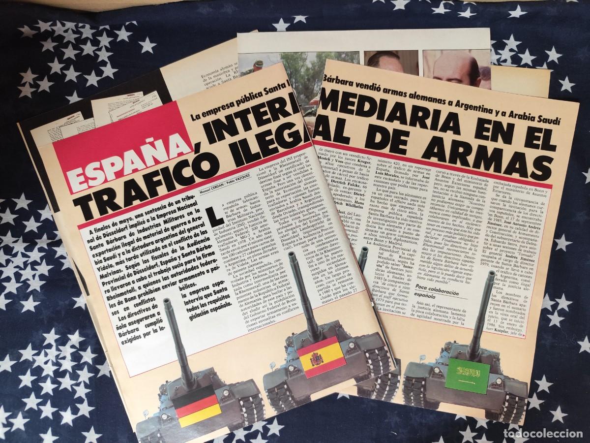 Collection Magazine Intervi&uacute;: Espa&ntilde;a intermediaria del tr&aacute;fico ilegal de armas Recorte/Cliping Revista Interviu 531-1986