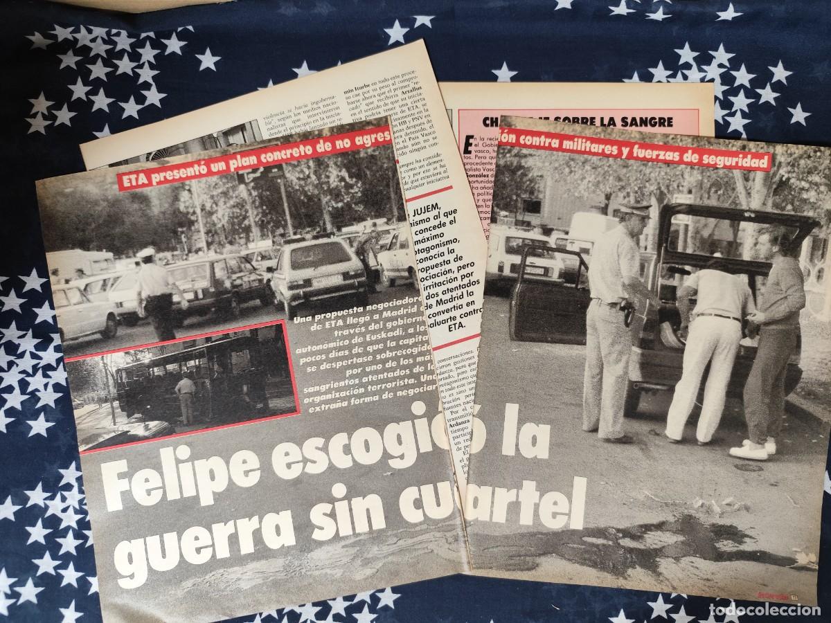 Coleccionismo de revista Intervi&uacute;: Felipe escogi&oacute; la guerra sin cuartel Recorte/Cliping Revista Interviu 537-1986