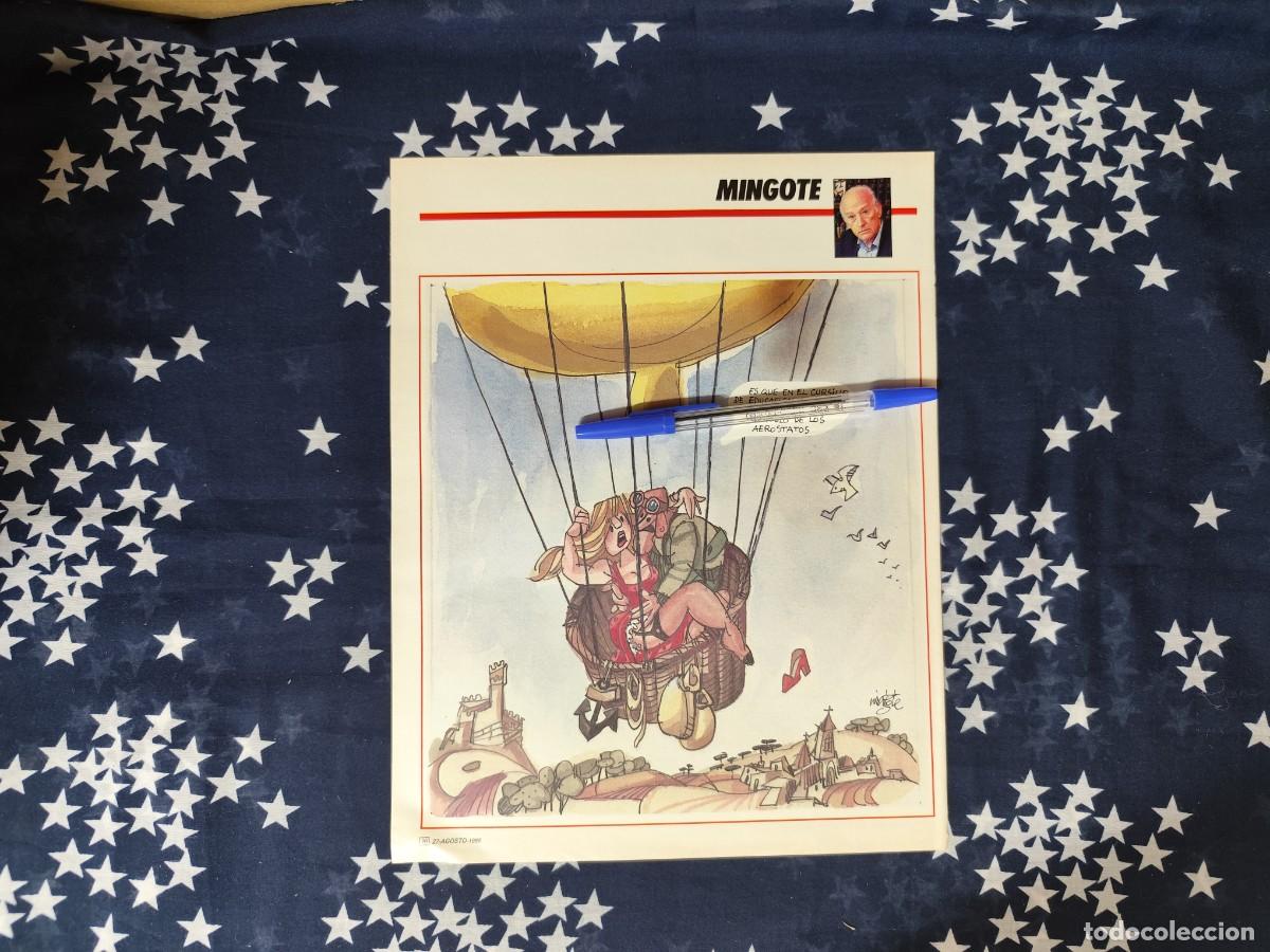 Coleccionismo de revista Intervi&uacute;: Mingote Recorte/Cliping Revista Interviu 537-1986