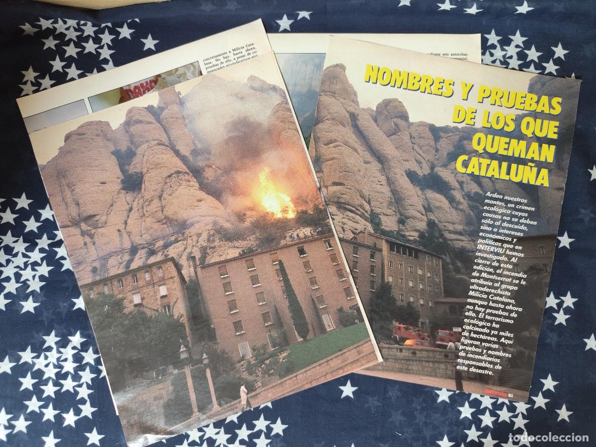 Coleccionismo de revista Intervi&uacute;: Nombres y pruebas de los que queman Catalu&ntilde;a.Recorte/Cliping Revista Interviu 537-1986