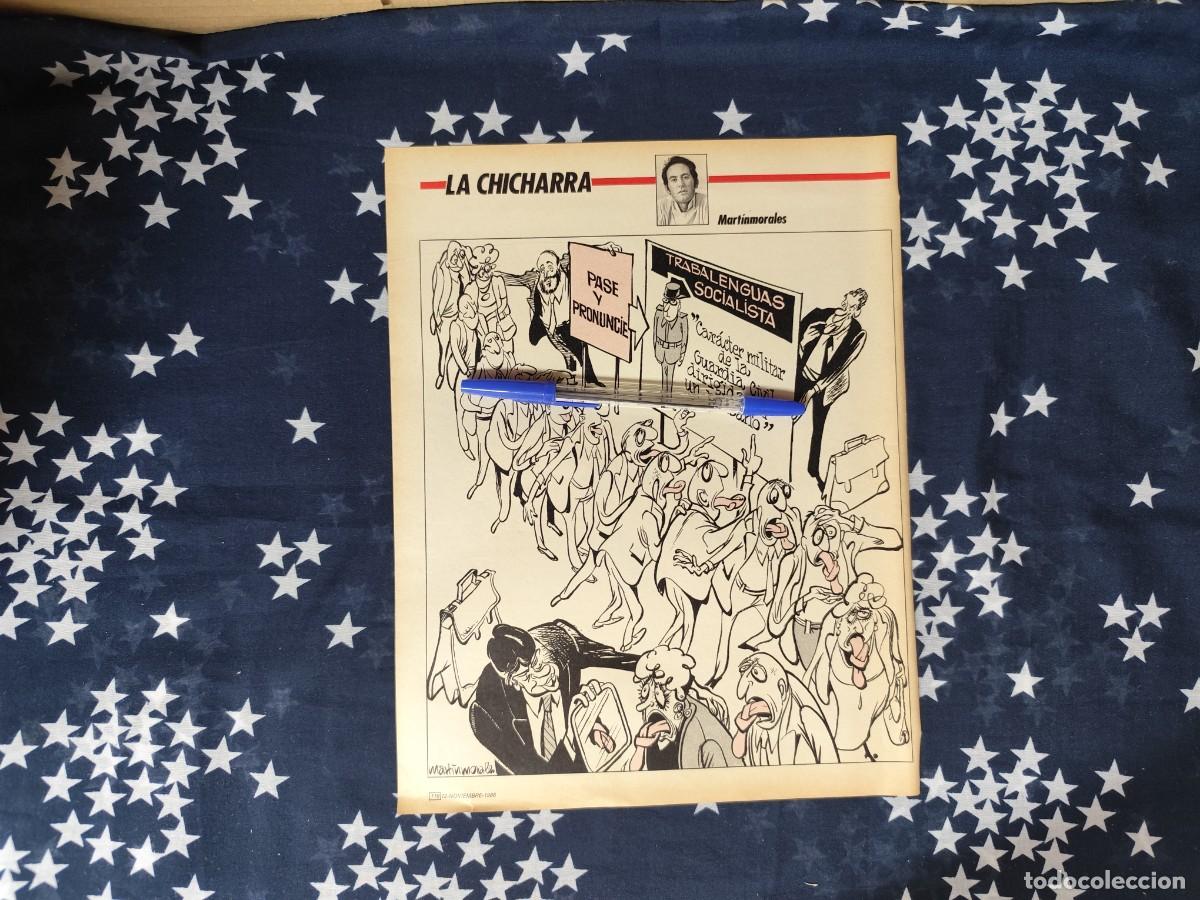 Coleccionismo de revista Intervi&uacute;: La chicharra Martinmorales Recorte/Cliping Revista Interviu 548-1986