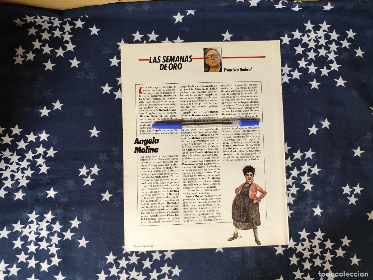 Coleccionismo de revista Intervi&uacute;: Las semanas de oro Francisco Umbral Recorte/Cliping Revista Interviu 548-1986