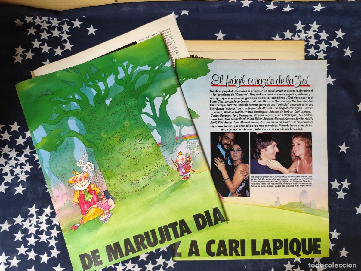 Coleccionismo de revista Intervi&uacute;: El fr&aacute;gil coraz&oacute;n de la Jet Recorte/Cliping Revista Interviu 547-1986