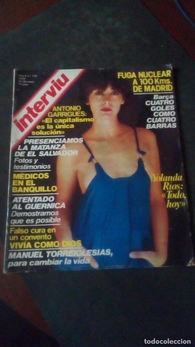 Coleccionismo de revista Intervi&uacute;: INTERVIU 158-YOLANDA R&Iacute;OS-CENTRAL DE ZORITA-CARLOS GARDEL-GUERNICA-ROQUE MOYA VUELTA CICLISTA