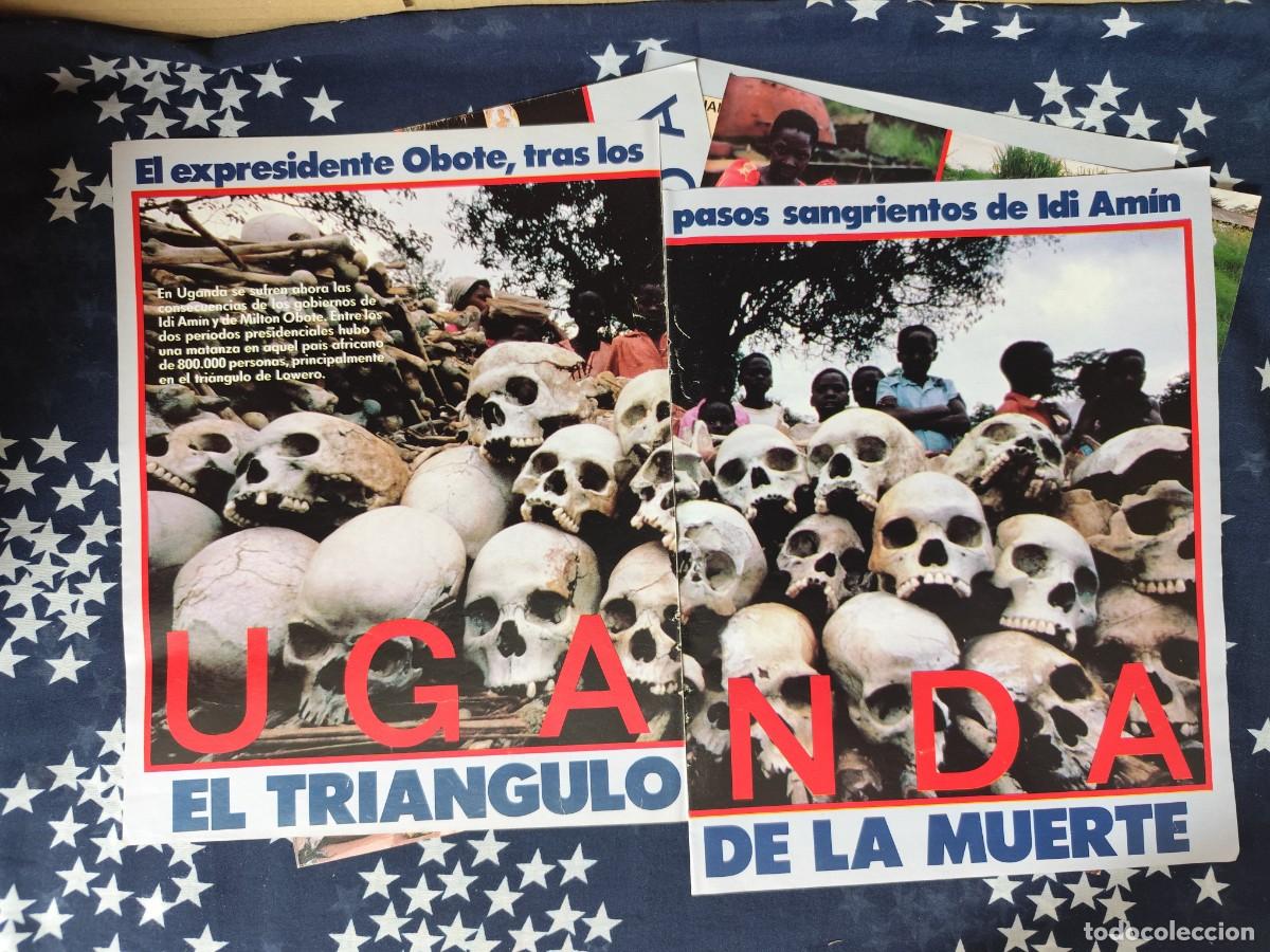 Coleccionismo de revista Intervi&uacute;: Uganda El tri&aacute;ngulo de la muerte Recorte/Cliping Revista Interviu 547-1986