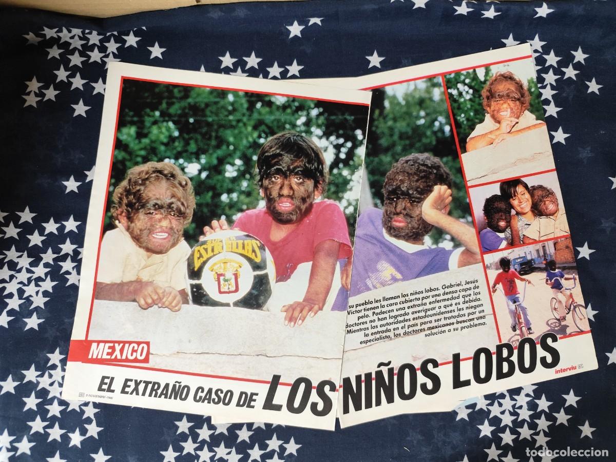Coleccionismo de revista Intervi&uacute;: M&eacute;xico El extra&ntilde;o caso los ni&ntilde;os lobos Recorte/Cliping Revista Interviu 547-1986