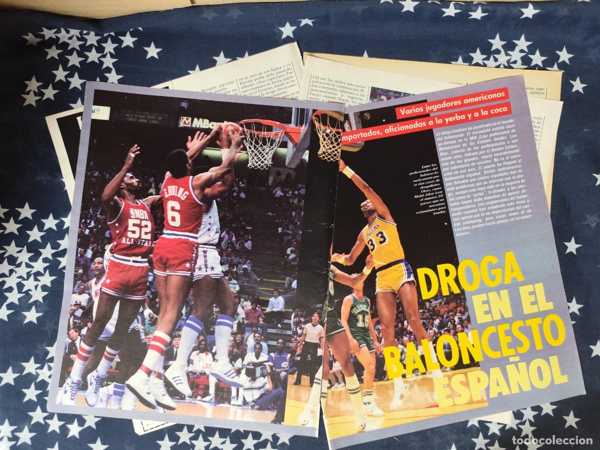 Coleccionismo de revista Intervi&uacute;: Droga en el baloncesto espa&ntilde;ol Recorte/Cliping Revista Interviu 547-1986