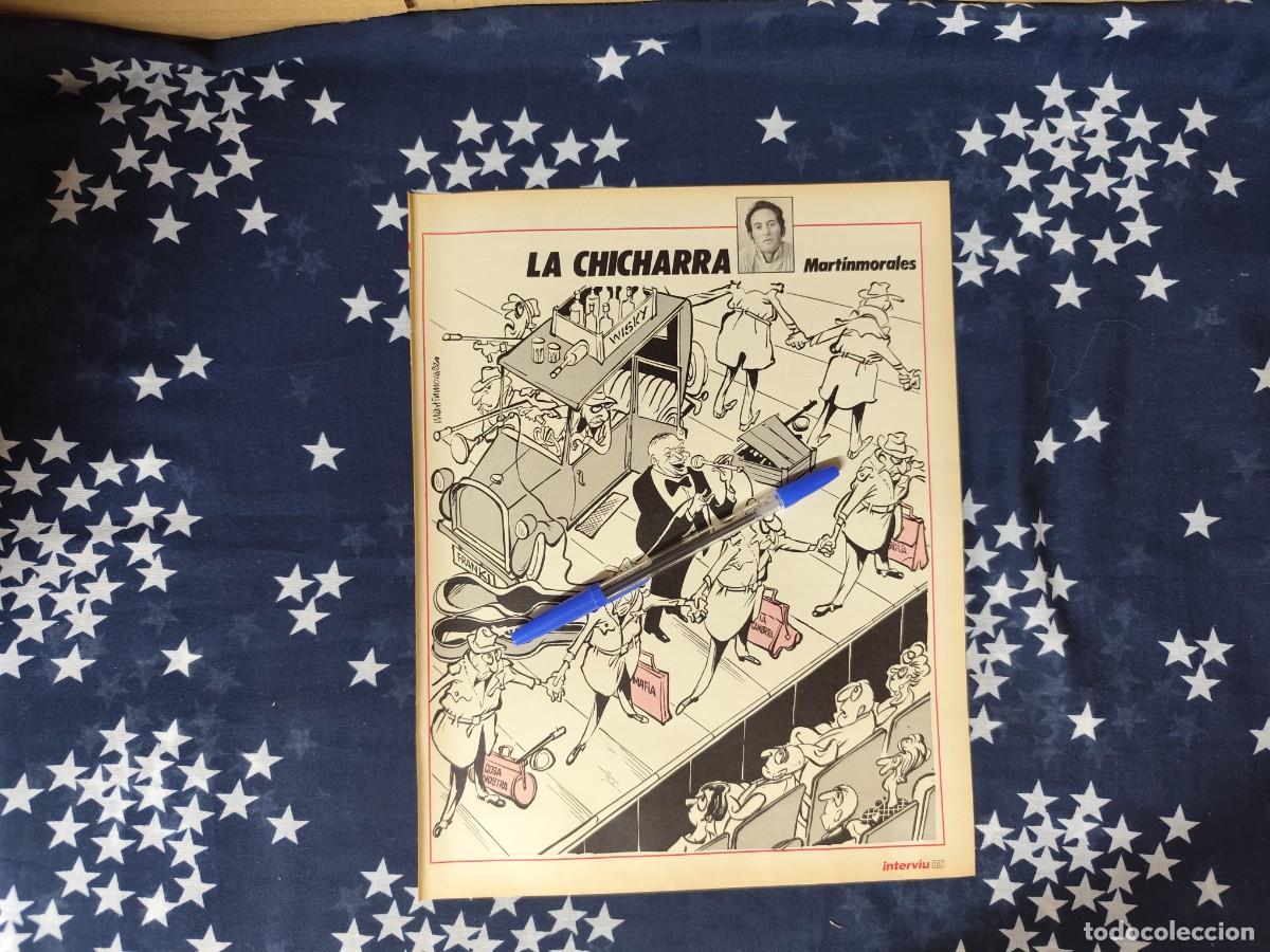 Coleccionismo de revista Intervi&uacute;: La chicharra Martinmorales Recorte/Cliping Revista Interviu 542-1986