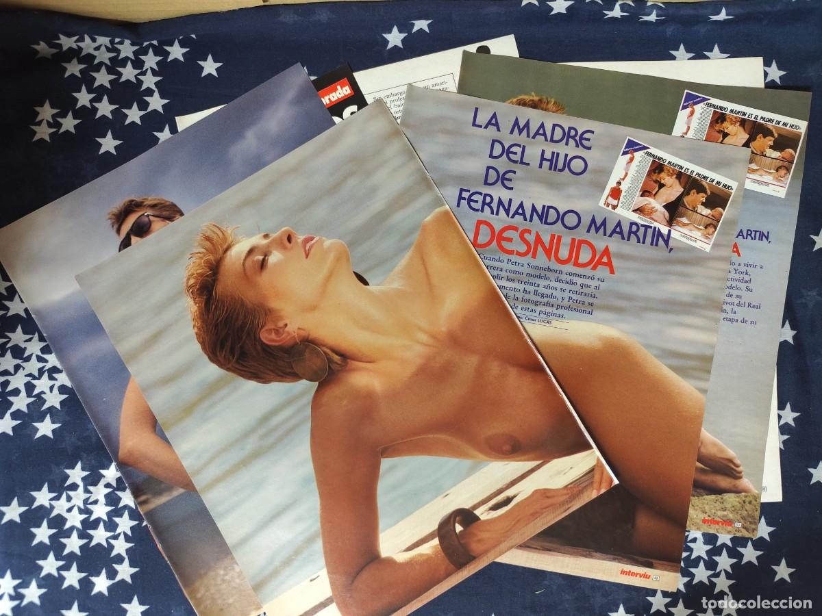 Coleccionismo de revista Intervi&uacute;: La madre del hijo de Fernando Mart&iacute;n desnuda l Recorte/Cliping Revista Interviu 542-1986