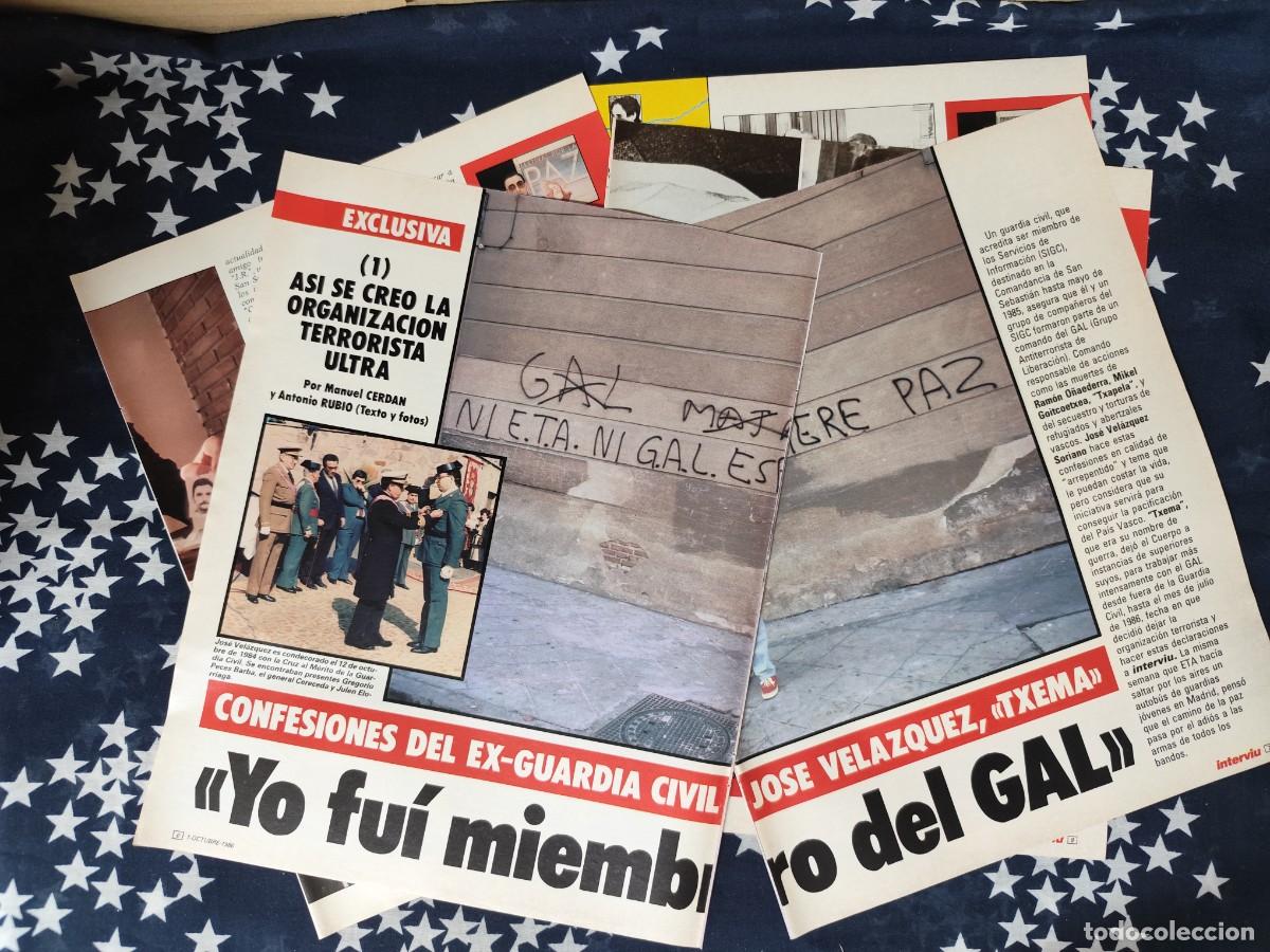 Coleccionismo de revista Intervi&uacute;: Yo fui miembro del GAL Recorte/Cliping Revista Interviu 542-1986