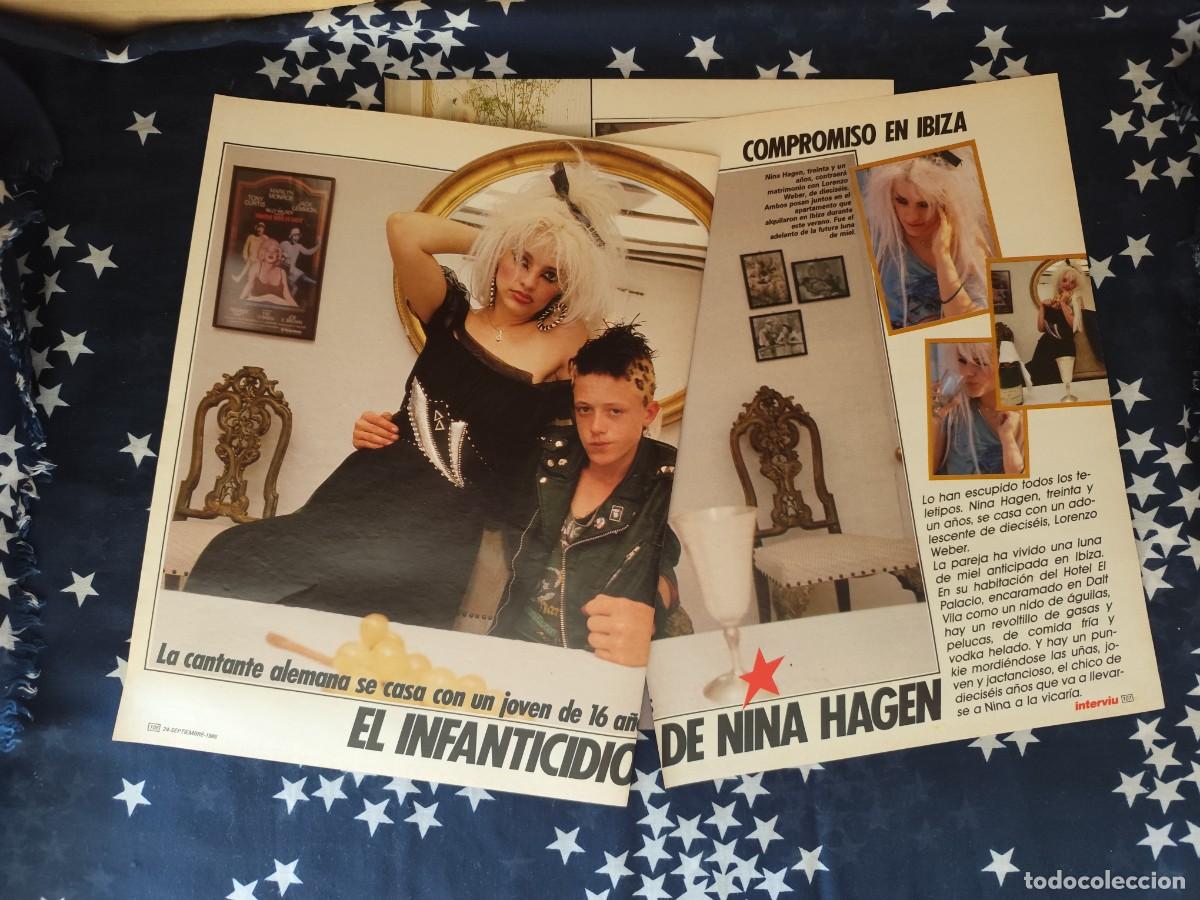 Coleccionismo de revista Intervi&uacute;: El infanticidio de Nina Hagen Recorte/Cliping Revista Interviu 541-1986
