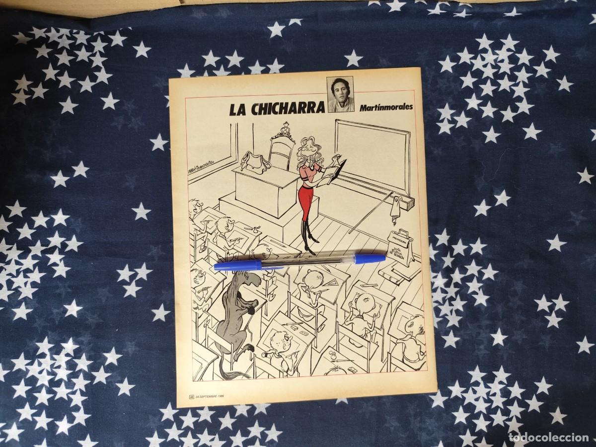 Coleccionismo de revista Intervi&uacute;: La chicharra Martinmorales Recorte/Cliping Revista Interviu 541-1986