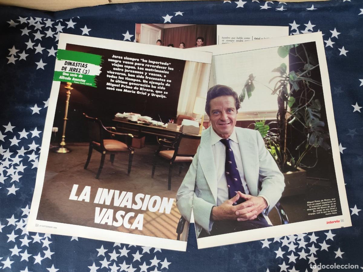 Coleccionismo de revista Intervi&uacute;: Dinast&iacute;as de Jerez (3) La invasi&oacute;n vasca Recorte/Cliping Revista Interviu 541-1986