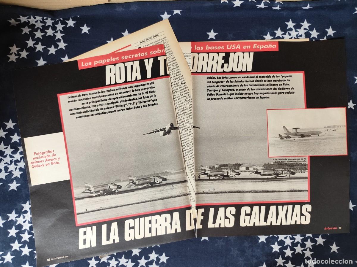 Coleccionismo de revista Intervi&uacute;: Rota y Torrej&oacute;n en la guerra de las galaxias Recorte/Cliping Revista Interviu 541-1986