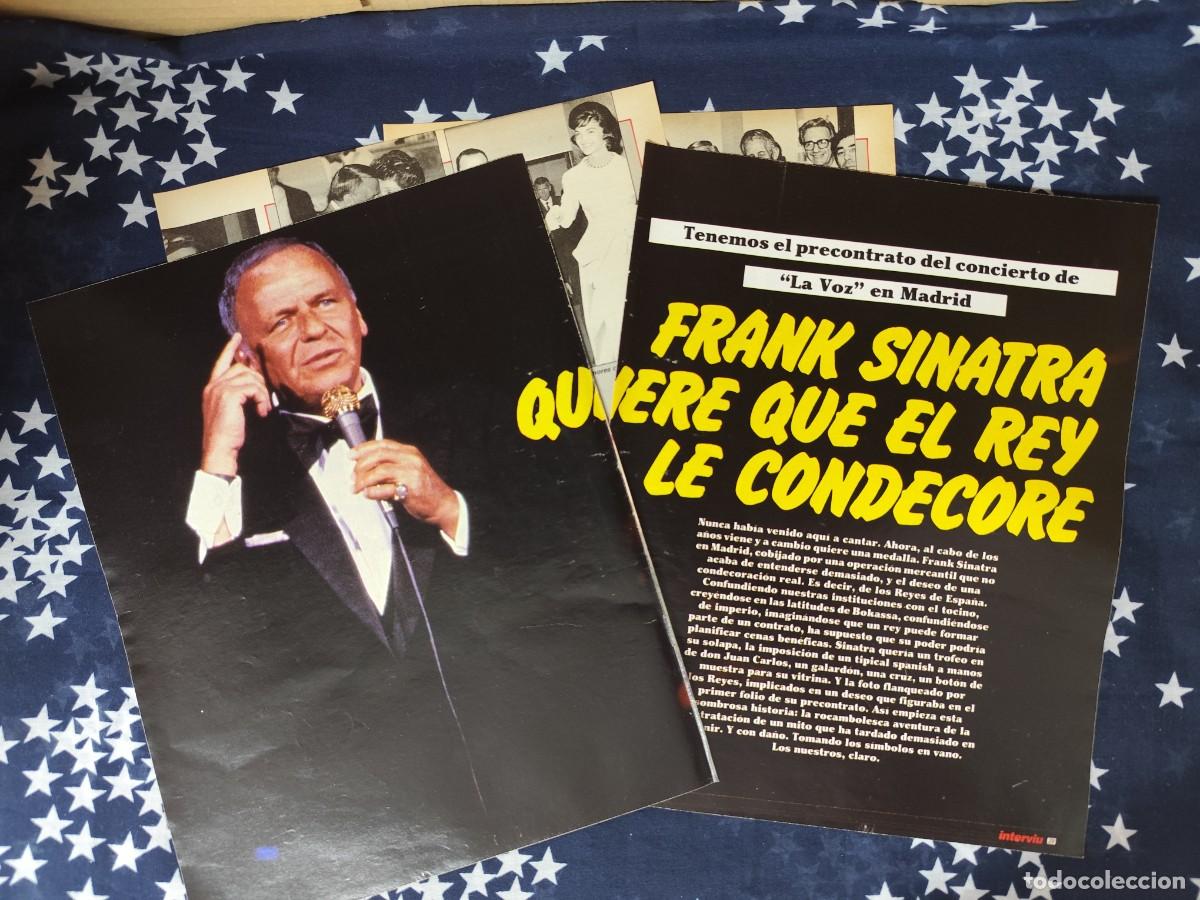 Coleccionismo de revista Intervi&uacute;: Frank Sinatra Quiere que el rey lo condecore Recorte/Cliping Revista Interviu 541-1986