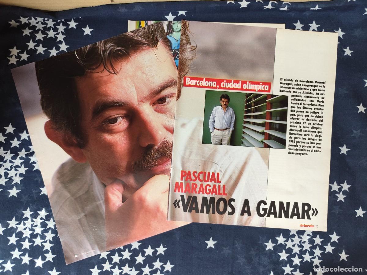 Coleccionismo de revista Intervi&uacute;: Pascual Maragall Vamos a ganar Recorte/Cliping Revista Interviu 541-1986