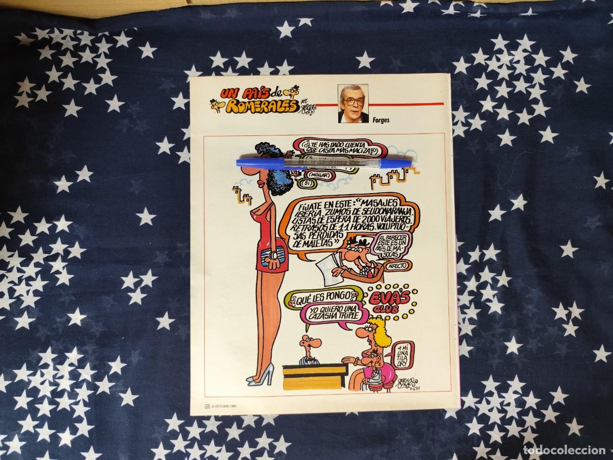 Coleccionismo de revista Intervi&uacute;: Un pa&iacute;s de Romerales Forges Recorte/Cliping Revista Interviu 545-1986