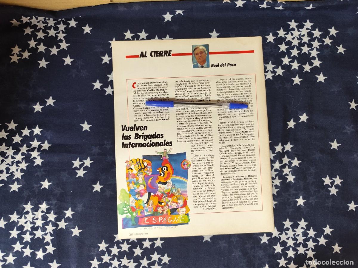 Coleccionismo de revista Intervi&uacute;: Al cierre Ra&uacute;l del Pozo Recorte/Cliping Revista Interviu 544-1986