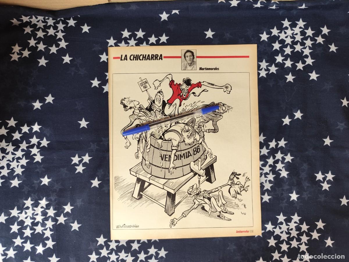 Coleccionismo de revista Intervi&uacute;: La chicharra Martinmorales Recorte/Cliping Revista Interviu 544-1986