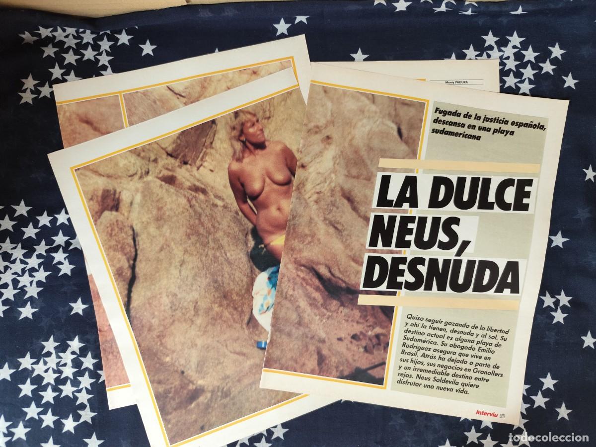 Coleccionismo de revista Intervi&uacute;: La Dulce Neus desnuda Recorte/Cliping Revista Interviu 544-1986