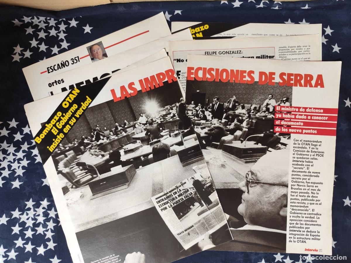 Coleccionismo de revista Intervi&uacute;: Bombazo OTAN El gobierno insiste en su verdad Recorte/Cliping Revista Interviu 544-1986