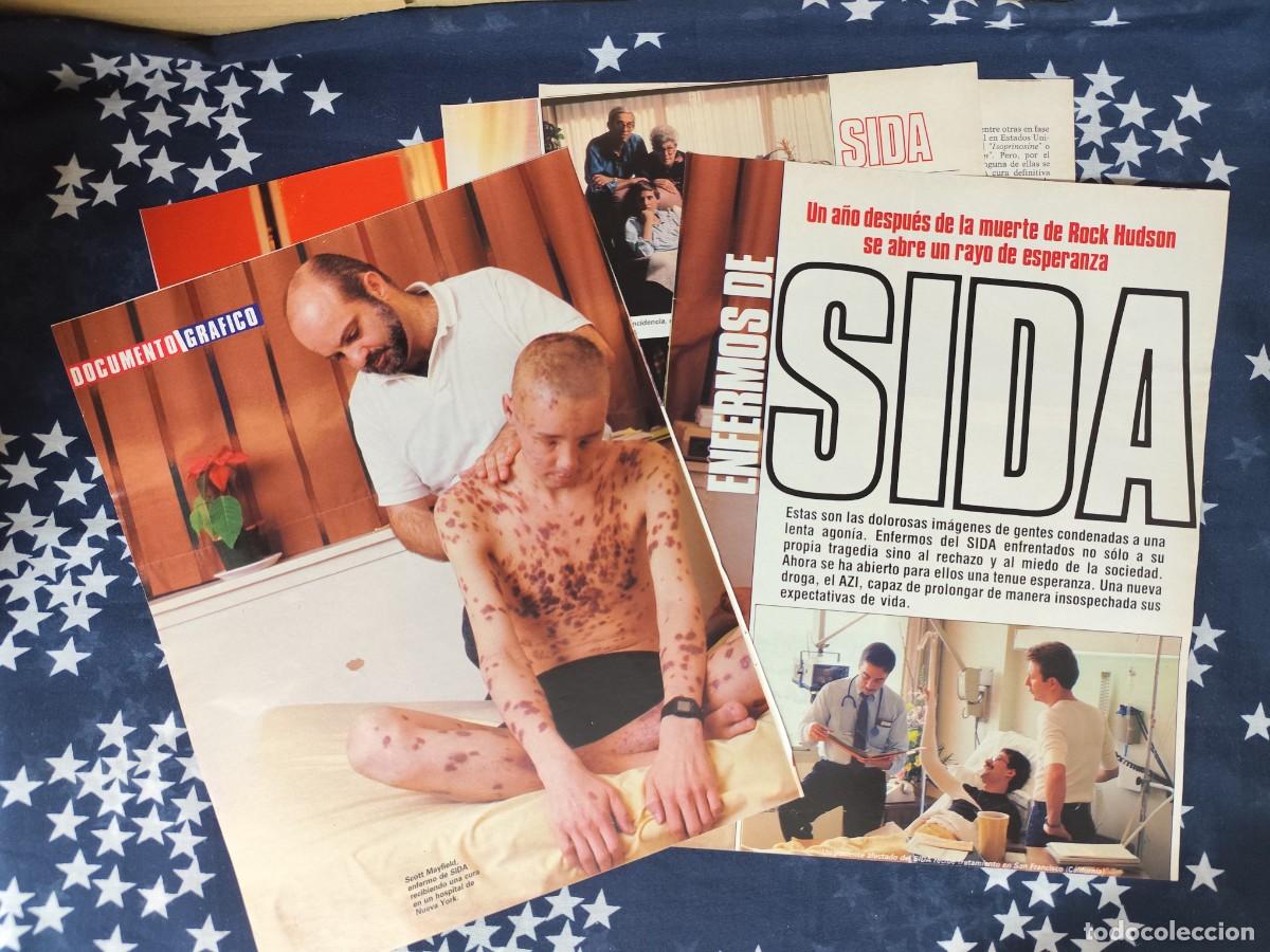 Coleccionismo de revista Intervi&uacute;: Enfermos de SIDA Recort&eacute;/Cliping Revista Interviu 543-1986