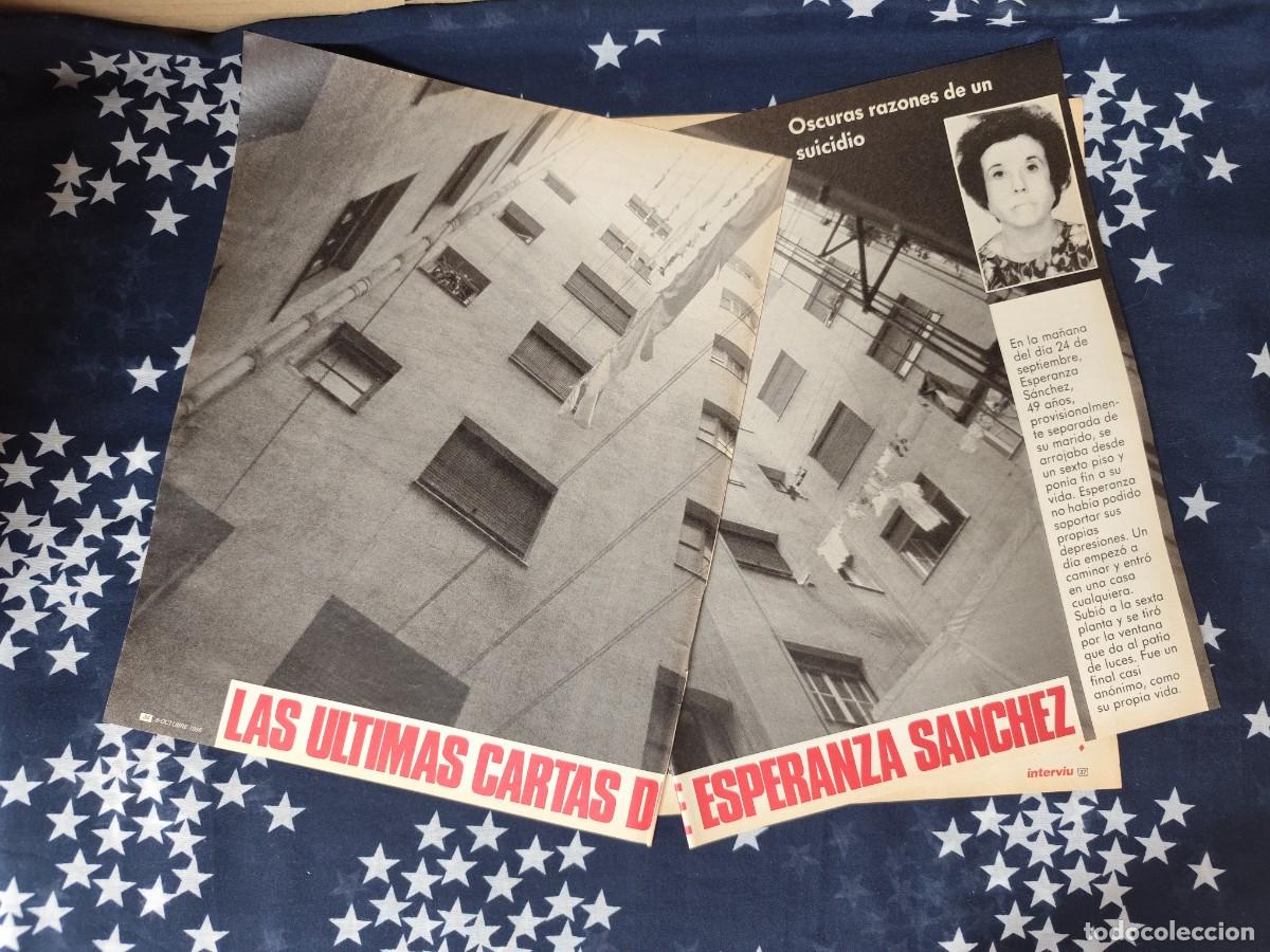 Coleccionismo de revista Intervi&uacute;: Las ultimas cartas de Esperanza S&aacute;nchez Recort&eacute;/Cliping Revista Interviu 543-1986